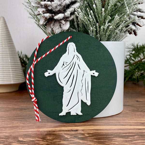 Round Christ Ornament