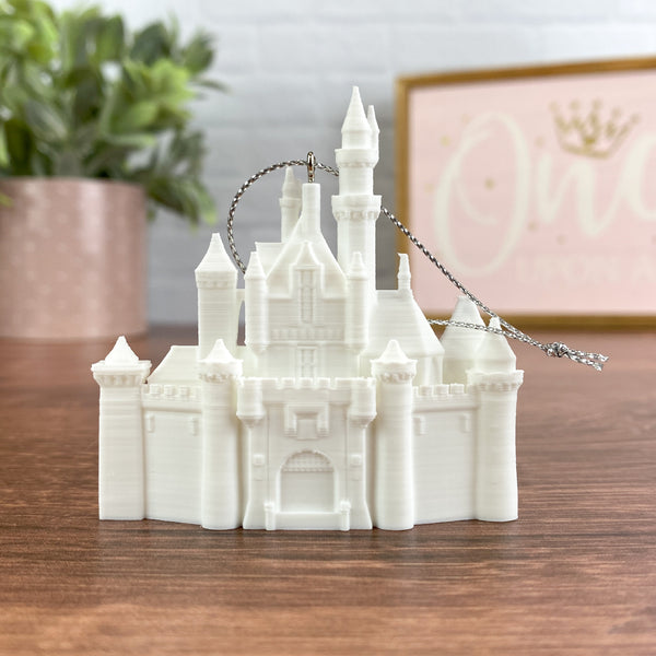 Sleeping Beauty Castle Christmas Tree Ornament