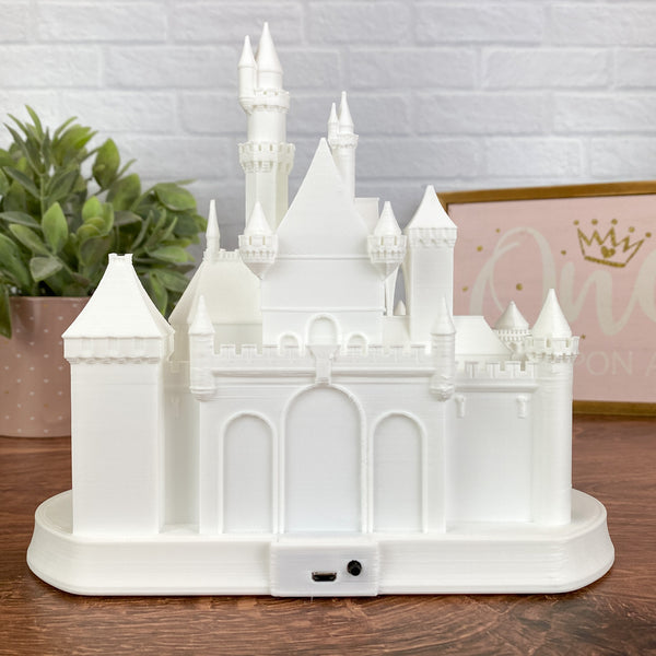 Sleeping Beauty Castle Statue Night Light