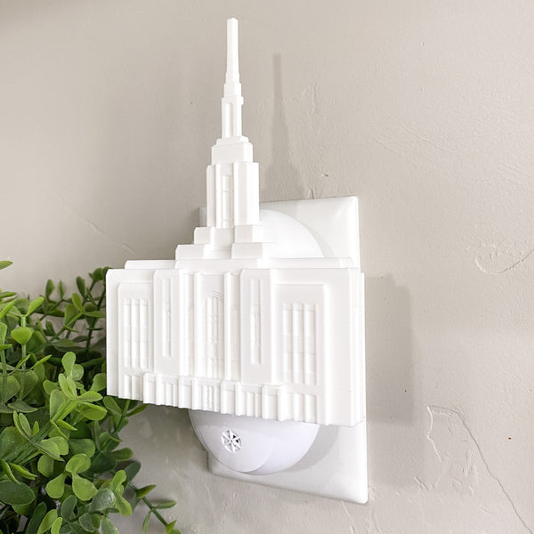 Red Cliffs Utah Temple Wall Night Light