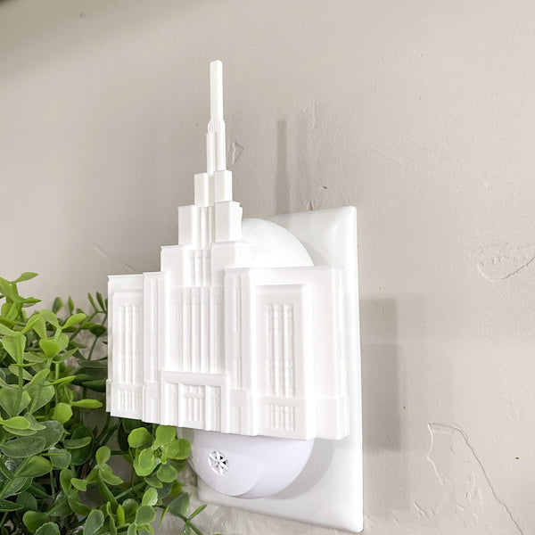 Saratoga Springs Utah Temple Wall Night Light
