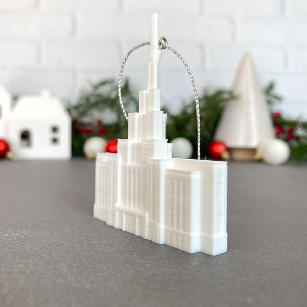 Saratoga Springs Utah Temple Christmas Tree Ornament