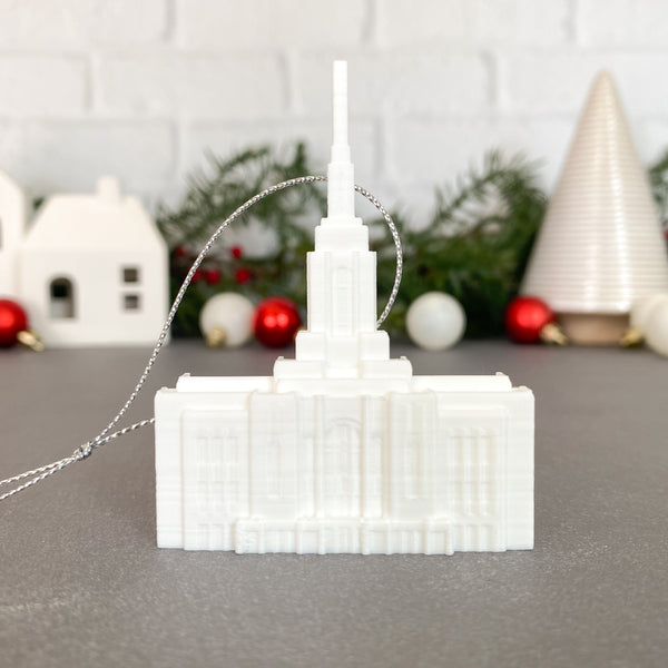 Red Cliffs Utah Temple Christmas Tree Ornament