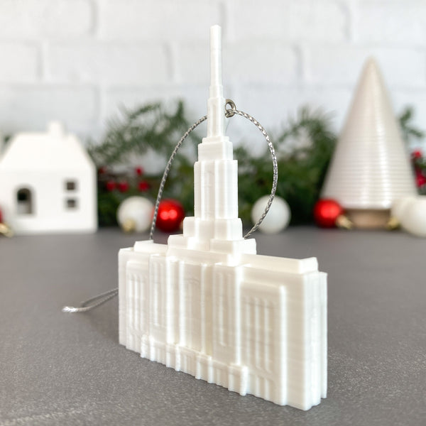 Red Cliffs Utah Temple Christmas Tree Ornament