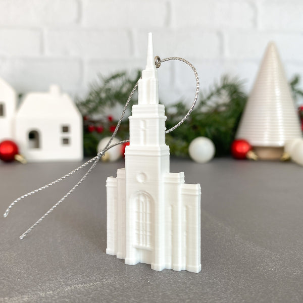 Layton Utah Temple Christmas Tree Ornament