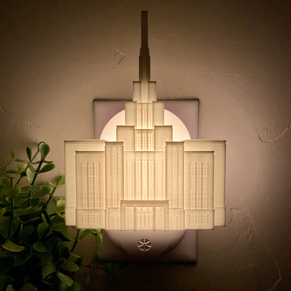 Saratoga Springs Utah Temple Wall Night Light