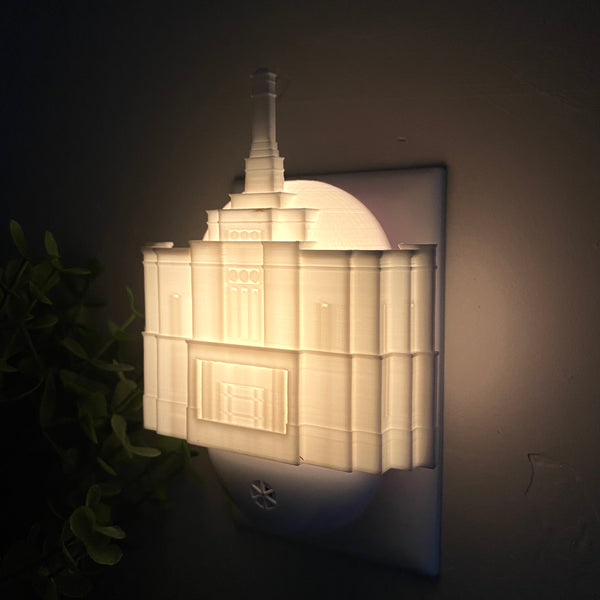 Winter Quarters Nebraska Temple Wall Night Light