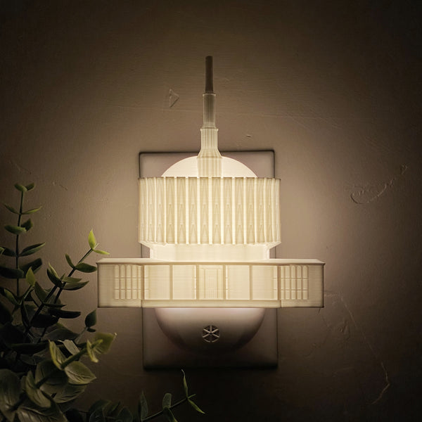 Provo Utah Temple Wall Night Light
