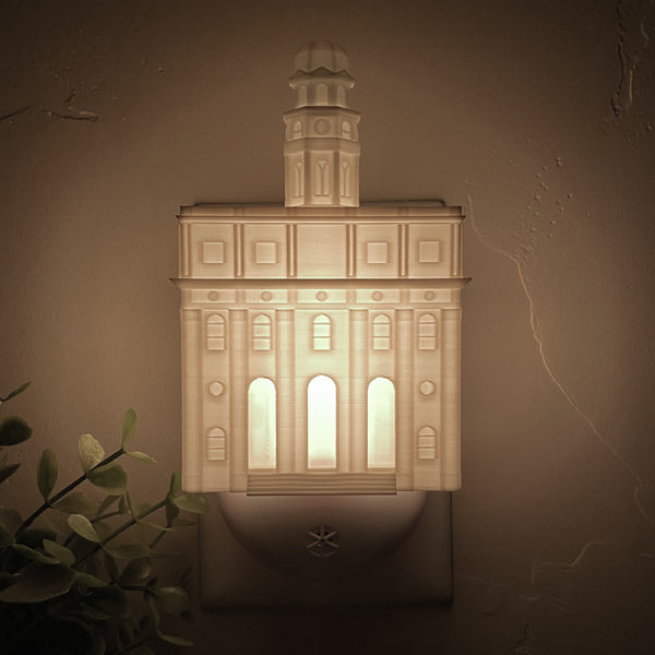 Nauvoo Illinois Temple Wall Night Light