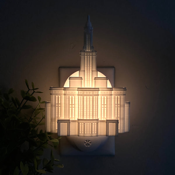 Payson Utah Temple Wall Night Light