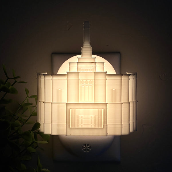 Winter Quarters Nebraska Temple Wall Night Light