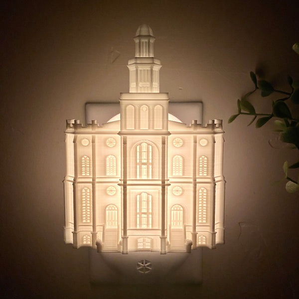 St. George Utah Temple Wall Night Light