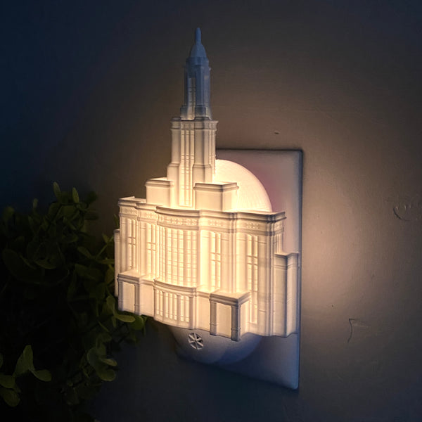 Payson Utah Temple Wall Night Light