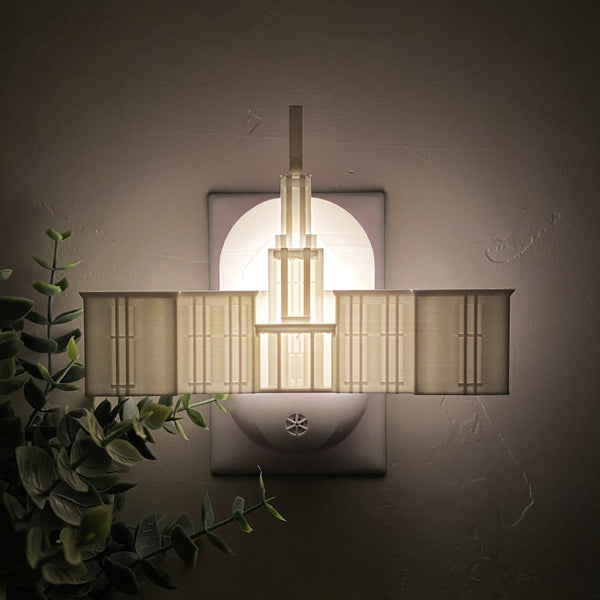 Santiago Chile Temple Wall Night Light