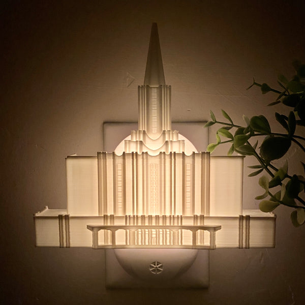 Jordan River Utah Temple Wall Night Light