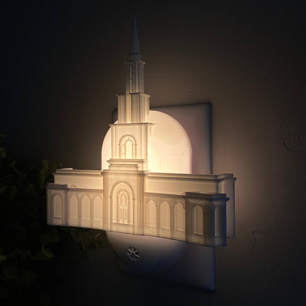Sacramento California Temple Wall Night Light