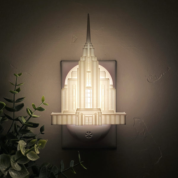 Rexburg Idaho Temple Wall Night Light
