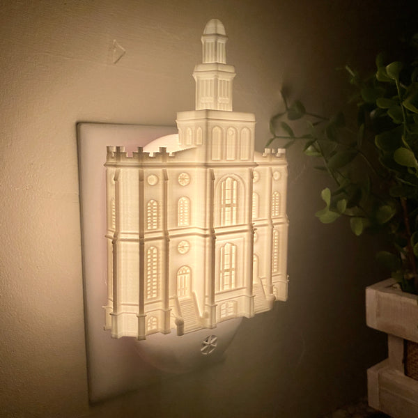 St. George Utah Temple Wall Night Light