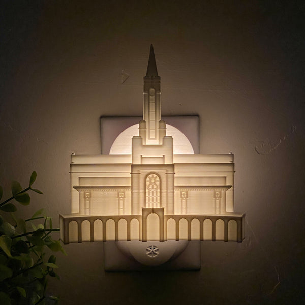 Bountiful Utah Temple Wall Night Light