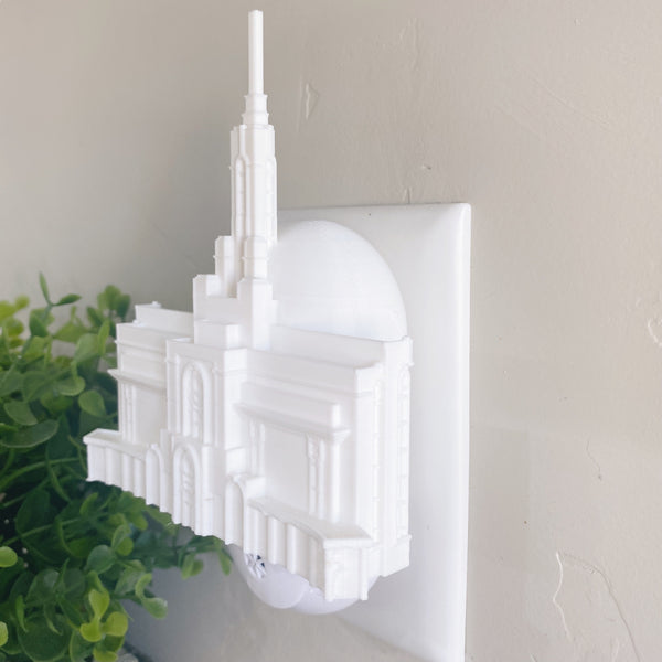 Mount Timpanogos Utah Temple Wall Night Light