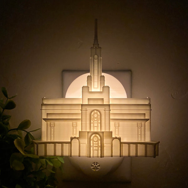 Mount Timpanogos Utah Temple Wall Night Light