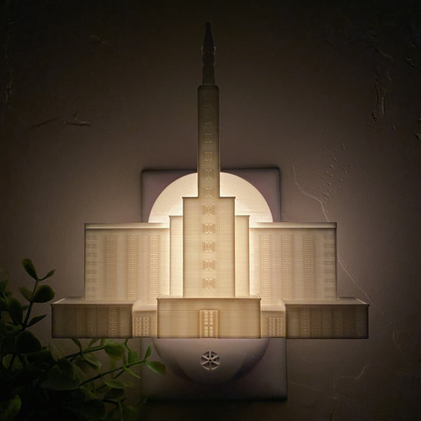 Los Angeles California Temple Wall Night Light
