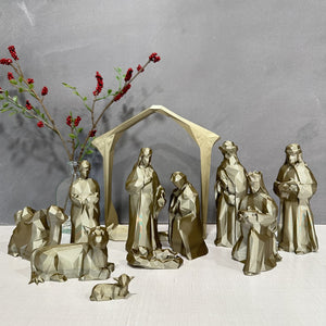 Low-Poly/Minimalistic 11-Piece Nativity Set