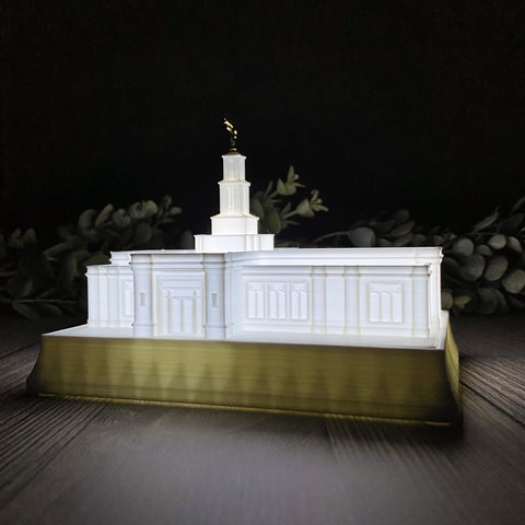 Oklahoma City Oklahoma Temple Night Light