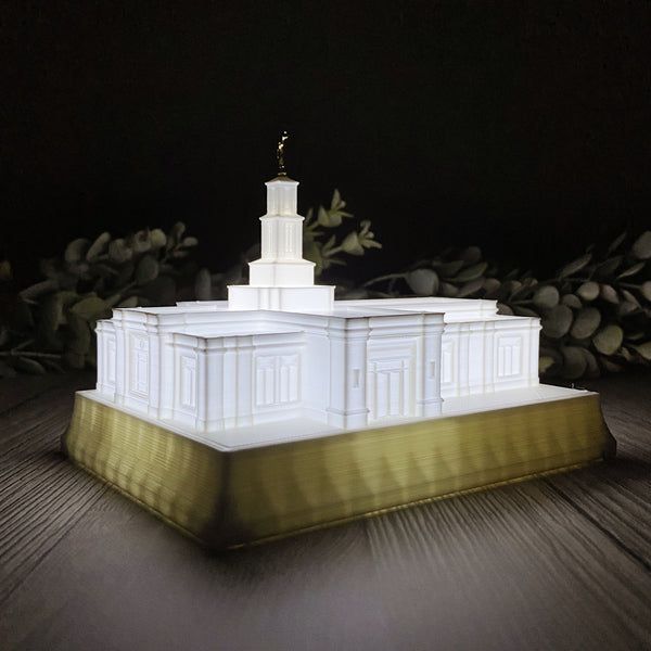 Montreal Quebec (After Reconstruction) Temple Night Light