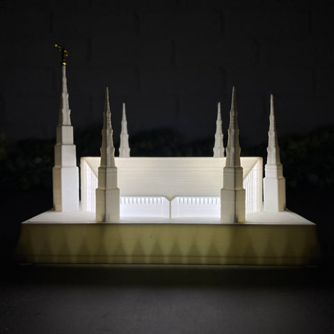 Chicago Illinois Temple Night Light