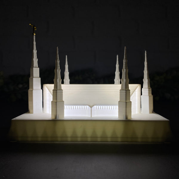 Buenos Aires Argentina Temple Night Light