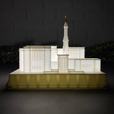 Anchorage Alaska Temple Night Light