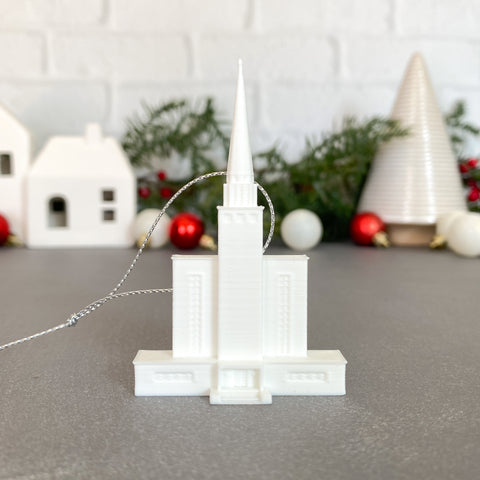 London England Temple Christmas Tree Ornament