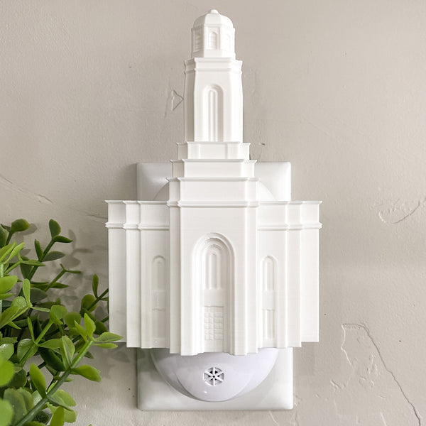 Feather River California Temple Wall Night Light