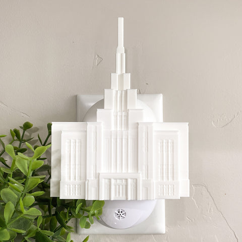 Saratoga Springs Utah Temple Wall Night Light