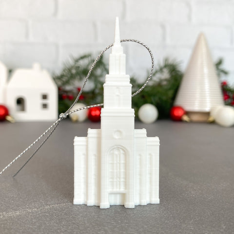 Layton Utah Temple Christmas Tree Ornament