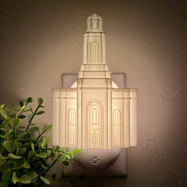Feather River California Temple Wall Night Light