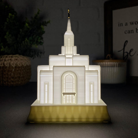 San Salvador El Salvador Temple Night Light