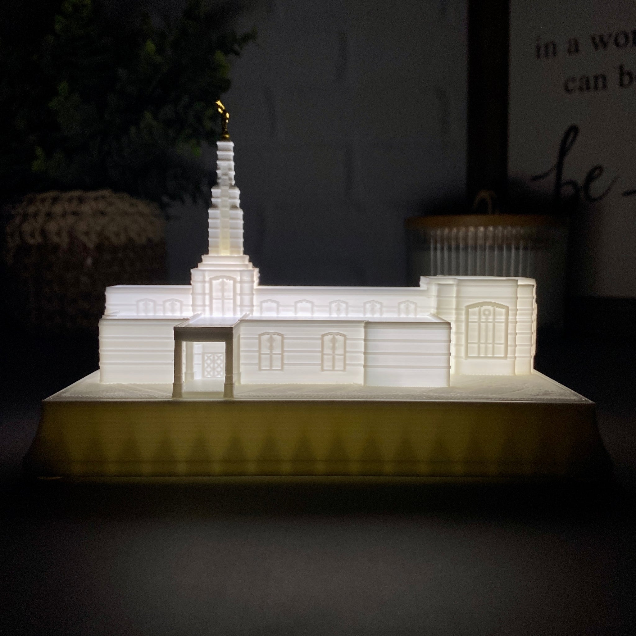 Accra Ghana Temple Night Light