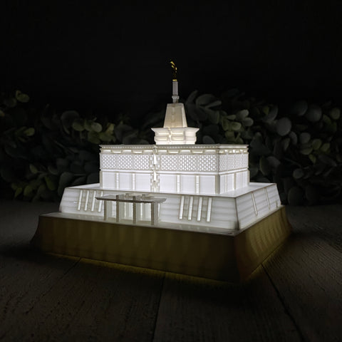 Mexico City Mexico Temple Night Light