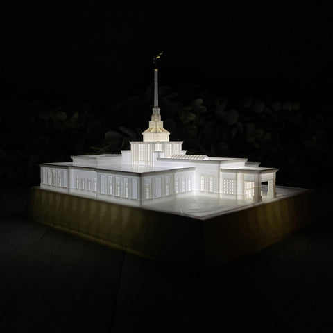 Billings Montana Temple Night Light