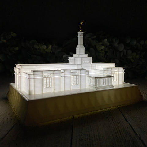 Spokane Washington Temple Night Light