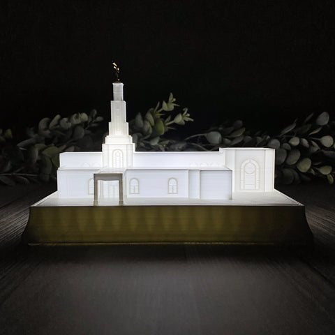 Lubbock Texas Temple Night Light