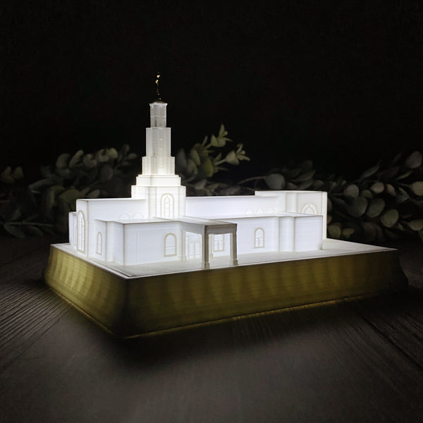 Lubbock Texas Temple Night Light