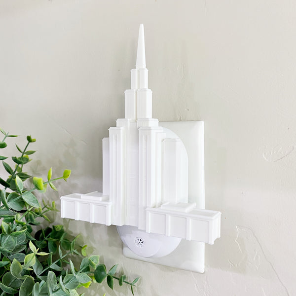 Oquirrh Mountain Utah Temple Wall Night Light