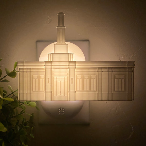 Raleigh North Carolina (After Reconstruction) Temple Wall Night Light