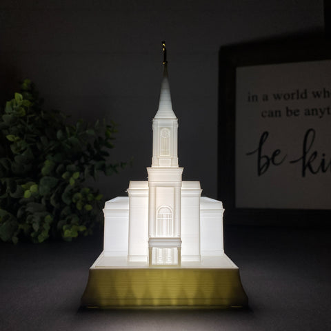 Star Valley Wyoming Temple Night Light