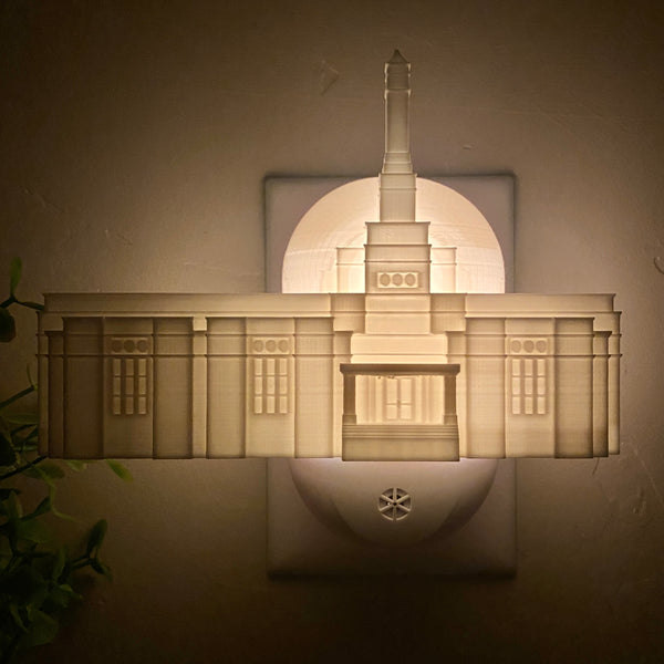 Montreal Quebec (Before Reconstruction) Temple Wall Night Light
