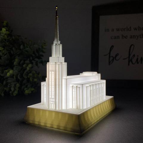 Twin Falls Idaho Temple Night Light