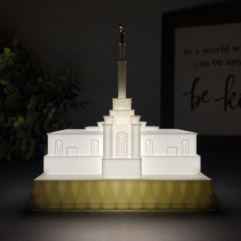 Albuquerque New Mexico Temple Night Light